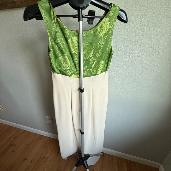 Vintage 1960s Brocade Union Made Formal Prom Party Cocktail Dress Maxi Size XS/S - Picture 4 of 7